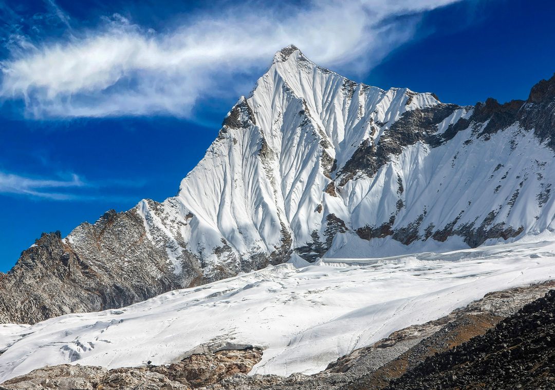 Snow-capped Himalayan mountains in Bhutan